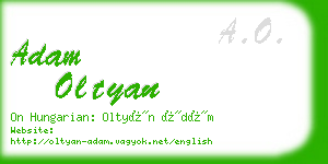 adam oltyan business card